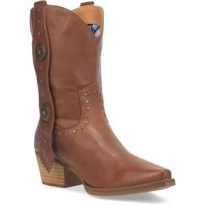 NWOT - DINGO WOMEN'S TRUE WEST WESTERN BOOTS - SNIP TOE